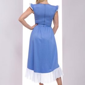 Sukienka Talisa, sukienka lulu, sukienka maxi, sukienka balowa, sukienka na wesele, sukienka na randkę, sukienka z falbaną, sukienka zapinana na zamek, sukienka taliowana