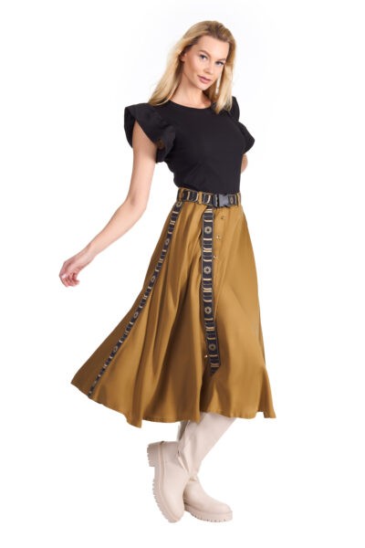 Spódnica z koła 100% wiskoza w kolorze tapenade