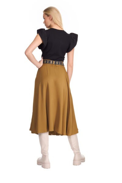 Spódnica z koła 100% wiskoza w kolorze tapenade
